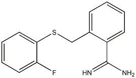 2-{[(2-fluorophenyl)sulfanyl]methyl}benzene-1-carboximidamide