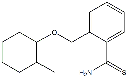  2-{[(2-methylcyclohexyl)oxy]methyl}benzenecarbothioamide