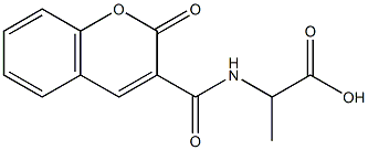 2-{[(2-oxo-2H-chromen-3-yl)carbonyl]amino}propanoic acid Structure