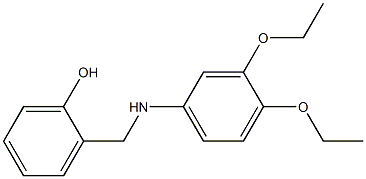 2-{[(3,4-diethoxyphenyl)amino]methyl}phenol Structure