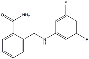 2-{[(3,5-difluorophenyl)amino]methyl}benzamide,,结构式