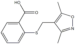 2-{[(3,5-dimethyl-1,2-oxazol-4-yl)methyl]sulfanyl}benzoic acid Structure