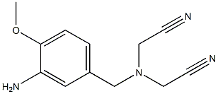 2-{[(3-amino-4-methoxyphenyl)methyl](cyanomethyl)amino}acetonitrile 化学構造式