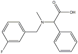 2-{[(3-fluorophenyl)methyl](methyl)amino}-2-phenylacetic acid Structure