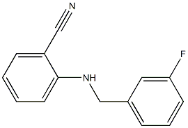 2-{[(3-fluorophenyl)methyl]amino}benzonitrile Structure