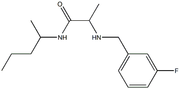 2-{[(3-fluorophenyl)methyl]amino}-N-(pentan-2-yl)propanamide Struktur
