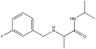 2-{[(3-fluorophenyl)methyl]amino}-N-(propan-2-yl)propanamide Struktur