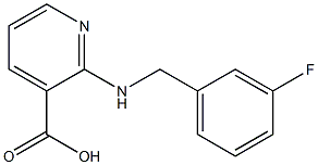 2-{[(3-fluorophenyl)methyl]amino}pyridine-3-carboxylic acid Structure