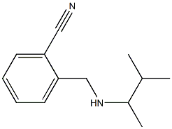 2-{[(3-methylbutan-2-yl)amino]methyl}benzonitrile Structure