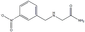 2-{[(3-nitrophenyl)methyl]amino}acetamide Structure