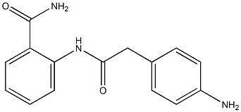 2-{[(4-aminophenyl)acetyl]amino}benzamide 结构式