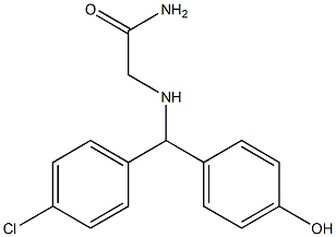 2-{[(4-chlorophenyl)(4-hydroxyphenyl)methyl]amino}acetamide Structure