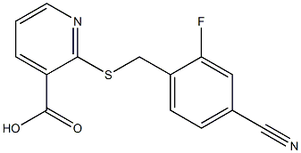 2-{[(4-cyano-2-fluorophenyl)methyl]sulfanyl}pyridine-3-carboxylic acid