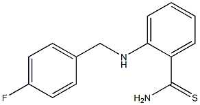 2-{[(4-fluorophenyl)methyl]amino}benzene-1-carbothioamide Struktur