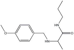 2-{[(4-methoxyphenyl)methyl]amino}-N-propylpropanamide,,结构式