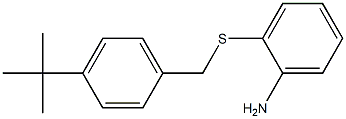 2-{[(4-tert-butylphenyl)methyl]sulfanyl}aniline 结构式
