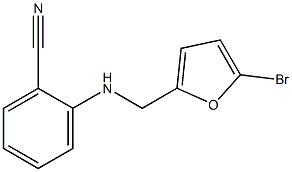 2-{[(5-bromofuran-2-yl)methyl]amino}benzonitrile 化学構造式