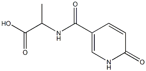 2-{[(6-oxo-1,6-dihydropyridin-3-yl)carbonyl]amino}propanoic acid,,结构式