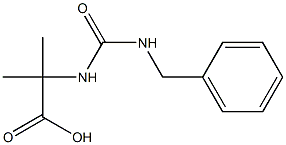 2-{[(benzylamino)carbonyl]amino}-2-methylpropanoic acid Struktur