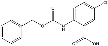 2-{[(benzyloxy)carbonyl]amino}-5-chlorobenzoic acid 结构式
