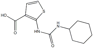 2-{[(cyclohexylamino)carbonyl]amino}thiophene-3-carboxylic acid 结构式