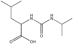 2-{[(isopropylamino)carbonyl]amino}-4-methylpentanoic acid 化学構造式