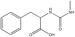 2-{[(methylamino)carbonyl]amino}-3-phenylpropanoic acid,,结构式