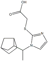 2-{[1-(1-{bicyclo[2.2.1]heptan-2-yl}ethyl)-1H-imidazol-2-yl]sulfanyl}acetic acid|