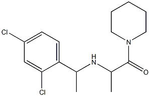  2-{[1-(2,4-dichlorophenyl)ethyl]amino}-1-(piperidin-1-yl)propan-1-one