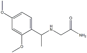 2-{[1-(2,4-dimethoxyphenyl)ethyl]amino}acetamide,,结构式