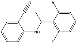 2-{[1-(2,6-difluorophenyl)ethyl]amino}benzonitrile 结构式