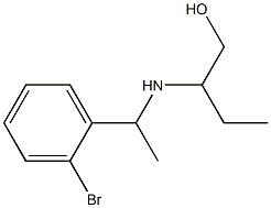 2-{[1-(2-bromophenyl)ethyl]amino}butan-1-ol,,结构式