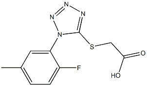 2-{[1-(2-fluoro-5-methylphenyl)-1H-1,2,3,4-tetrazol-5-yl]sulfanyl}acetic acid