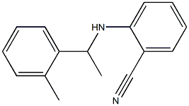 2-{[1-(2-methylphenyl)ethyl]amino}benzonitrile 结构式