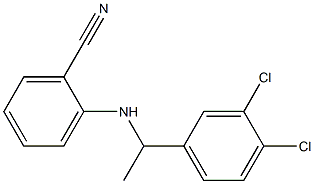 2-{[1-(3,4-dichlorophenyl)ethyl]amino}benzonitrile,,结构式