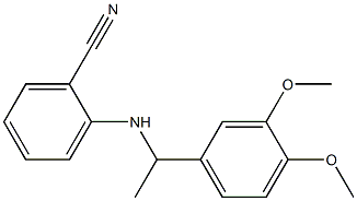 2-{[1-(3,4-dimethoxyphenyl)ethyl]amino}benzonitrile,,结构式