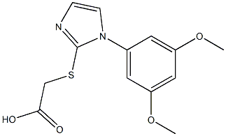 2-{[1-(3,5-dimethoxyphenyl)-1H-imidazol-2-yl]sulfanyl}acetic acid