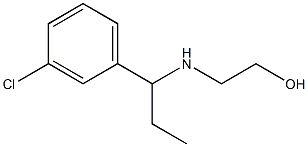 2-{[1-(3-chlorophenyl)propyl]amino}ethan-1-ol|