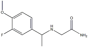  2-{[1-(3-fluoro-4-methoxyphenyl)ethyl]amino}acetamide