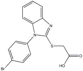 2-{[1-(4-bromophenyl)-1H-1,3-benzodiazol-2-yl]sulfanyl}acetic acid