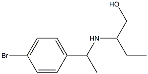2-{[1-(4-bromophenyl)ethyl]amino}butan-1-ol Struktur
