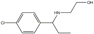2-{[1-(4-chlorophenyl)propyl]amino}ethan-1-ol 结构式