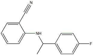 2-{[1-(4-fluorophenyl)ethyl]amino}benzonitrile Structure