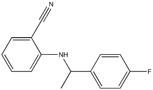 2-{[1-(4-fluorophenyl)ethyl]amino}benzonitrile 化学構造式