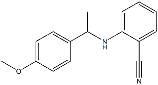 2-{[1-(4-methoxyphenyl)ethyl]amino}benzonitrile,,结构式