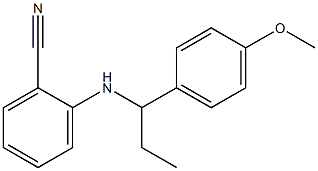2-{[1-(4-methoxyphenyl)propyl]amino}benzonitrile