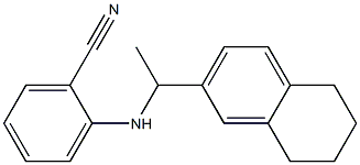 2-{[1-(5,6,7,8-tetrahydronaphthalen-2-yl)ethyl]amino}benzonitrile Structure