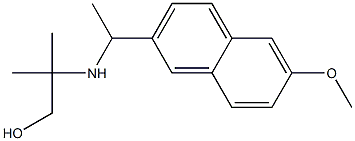 2-{[1-(6-methoxynaphthalen-2-yl)ethyl]amino}-2-methylpropan-1-ol,,结构式