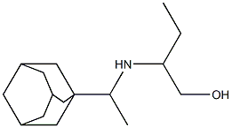 2-{[1-(adamantan-1-yl)ethyl]amino}butan-1-ol Struktur