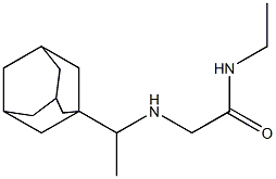 2-{[1-(adamantan-1-yl)ethyl]amino}-N-ethylacetamide 化学構造式